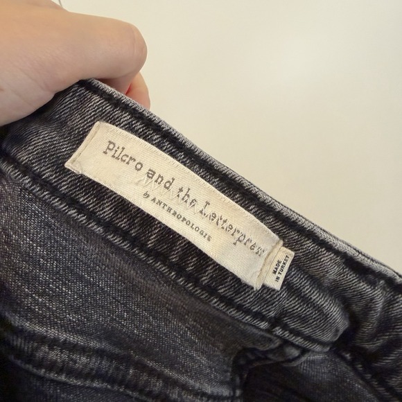 Black Pilcro Anthropologie High-Rise Bootcut Jeans - Picture 4 of 7